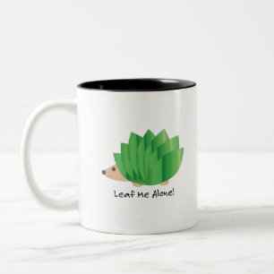 Leaf me Alone Cute Hedegel Tweekleurige Koffiemok