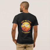 Leaf Me Alone I'm Napping - Sleeping Bear Pun T-shirt (Achterkant volledig)