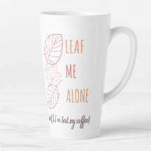 "Leaf Me Alone" Mug d'automne