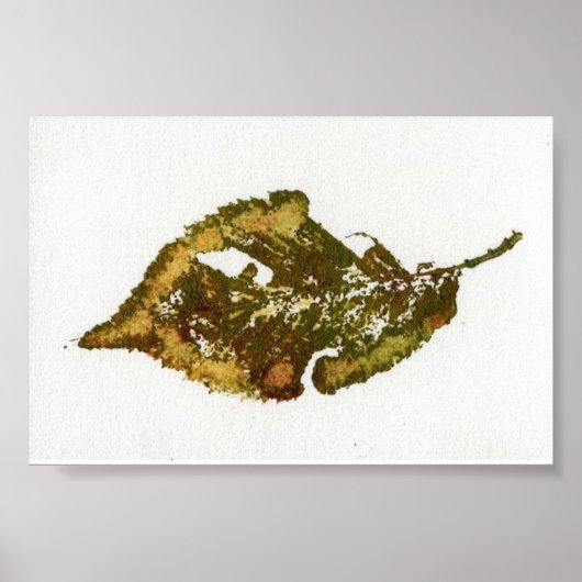 Leaf Natuur Print Mini-Poster (Voorkant)
