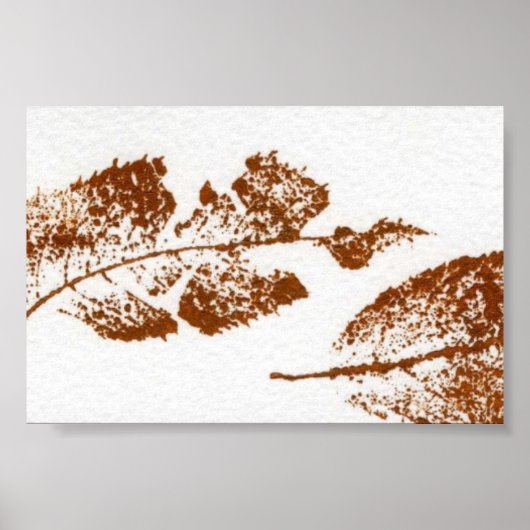 Leaf Natuur Print Mini-Poster (Voorkant)