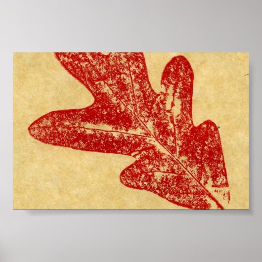 Leaf Natuur Print Mini-Poster (Voorkant)
