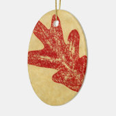 Leaf Natuur Print Ornament (Links)