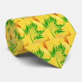 Leaf Natuur Print Stropdas (Opgerold)