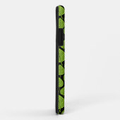 Leaf Pattern 02 - Martian Green op Black Case-Mate iPhone Case (Achterkant/rechts)