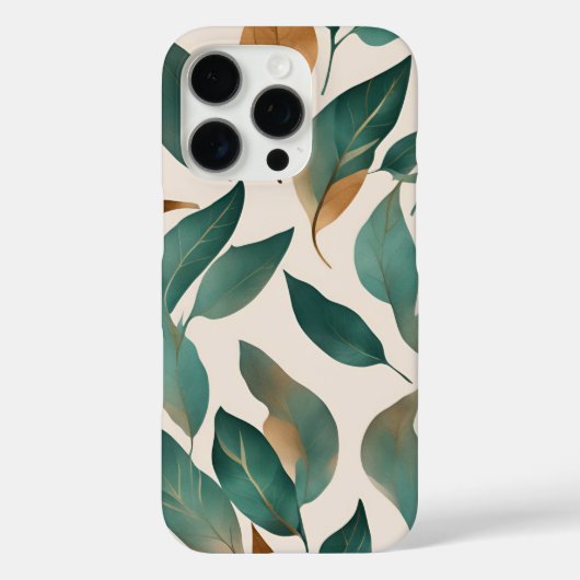 Leaf Pattern iPhone Case (Achterkant)