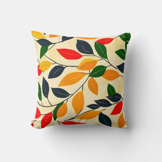 Leaf Pattern Kussen (Voorkant)