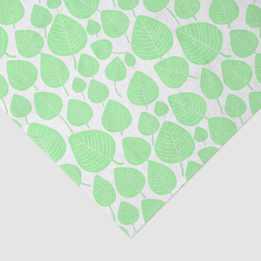 Leaf Pattern - Mint Green Tissuepapier (Detail)