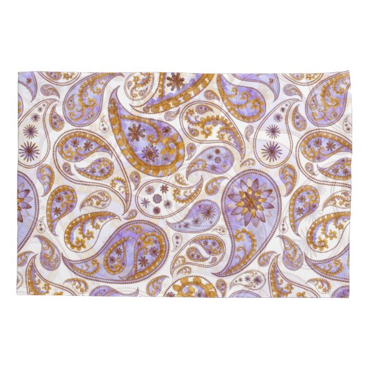 Leaf Pattern Pillowcases – Cozy Fall Geometric Bed Kussensloop (Achterkant-Links)