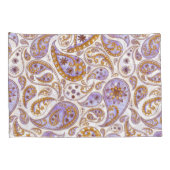 Leaf Pattern Pillowcases – Cozy Fall Geometric Bed Kussensloop (Achterkant-Rechts)