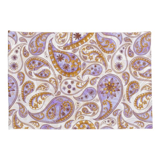 Leaf Pattern Pillowcases – Cozy Fall Geometric Bed Kussensloop (Achterkant-Rechts)