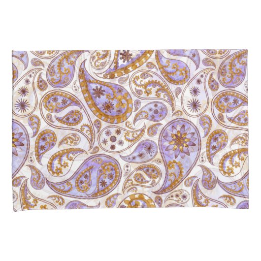 Leaf Pattern Pillowcases – Cozy Fall Geometric Bed Kussensloop (Voorkant-Rechts)