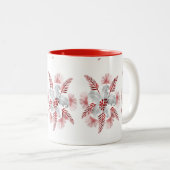 LEAF PATTERN.PNG MOK met tweetone KOFFIE (Voorkant rechts)