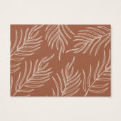 Leaf Pattern Product Jewely Care Hartelijk dank Visitekaartje (Achterkant)