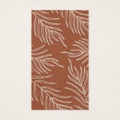 Leaf Pattern Product Logo Hang Label Card Visitekaartje (Achterkant)