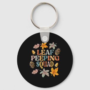 LEAF PEEPER SQUAD Herfst Foliage Leaf Peeping Herf Sleutelhanger