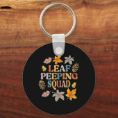 LEAF PEEPER SQUAD Herfst Foliage Leaf Peeping Herf Sleutelhanger (Voorkant)
