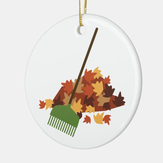 Leaf Pile Keramisch Ornament (Links)