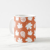 Leaf & Pine Cone Koffiemok (Voorkant links)