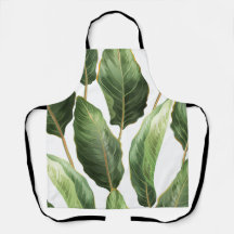 Leaf Print Apron