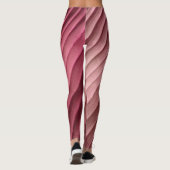 Leaf Red Diagonal Leggings (Achterkant)