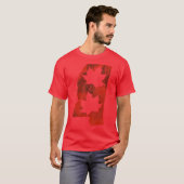 Leaf Red State Of Mississippi Oversized T-shirt (Voorkant volledig)
