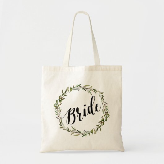 Leaf Script-Tas | Bride Tote Bag (Voorkant)