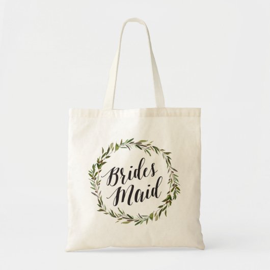 Leaf Script-Tas | Bridesmaid Tote Bag (Voorkant)