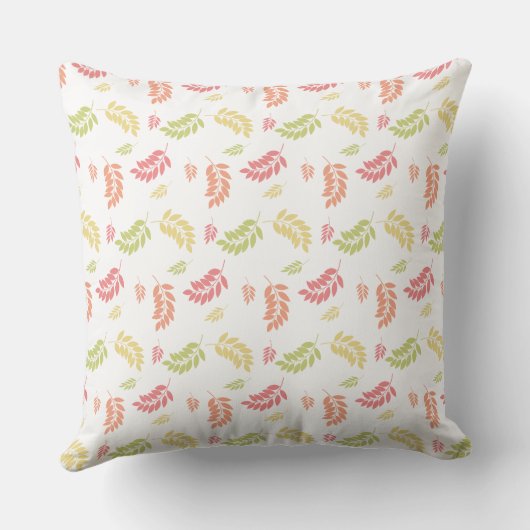 Leaf Seamless Pattern – Botanisch ontwerp Kussen (Achterkant)