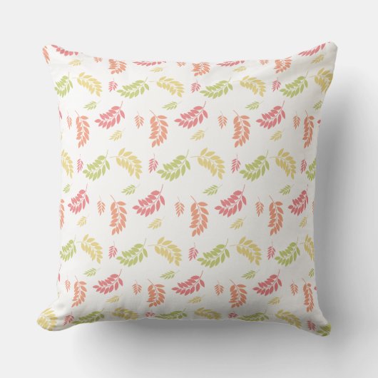 Leaf Seamless Pattern – Botanisch ontwerp Kussen (Voorkant)