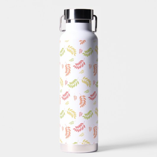 Leaf Seamless Pattern – Botanisch ontwerp Waterfles (Voorkant)