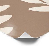 Leaf Silhouette Pattern – Zen Minimal Wall Art Perfect Poster (Hoek)