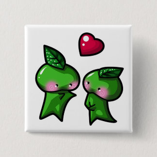 Leaf Sprite Vierkante Button 5,1 Cm