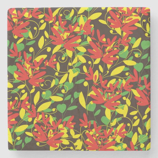 leaf stenen onderzetter (Voorkant)
