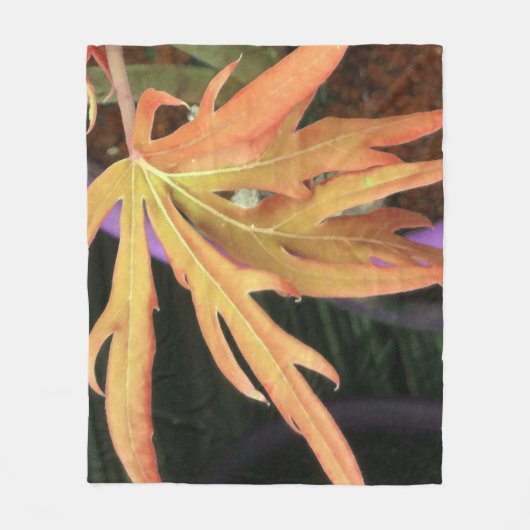 Leaf Study 2 Fleece Deken (Voorkant)