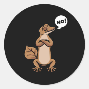 Leaf-Tail Gecko Flat-Tailed Geckos Ronde Sticker