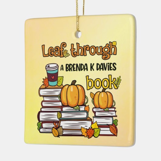 Leaf through a Brenda K Davies Book Keramisch Ornament (Links)