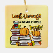 Leaf through a Brenda K Davies Book Keramisch Ornament (Voorkant)