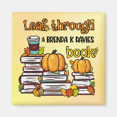 Leaf through a Brenda K Davies Book Magneet (Voorkant)