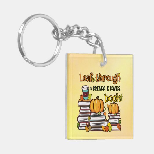 Leaf through a Brenda K Davies Book Sleutelhanger (Voorkant Links)