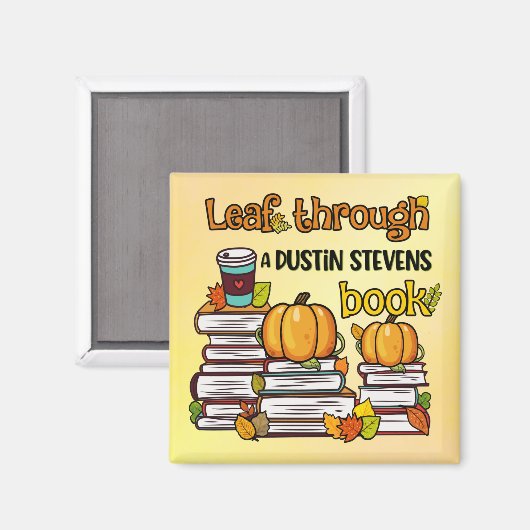 Leaf through a Dustin Stevens Book Magneet (Voorkant / Achterkant)