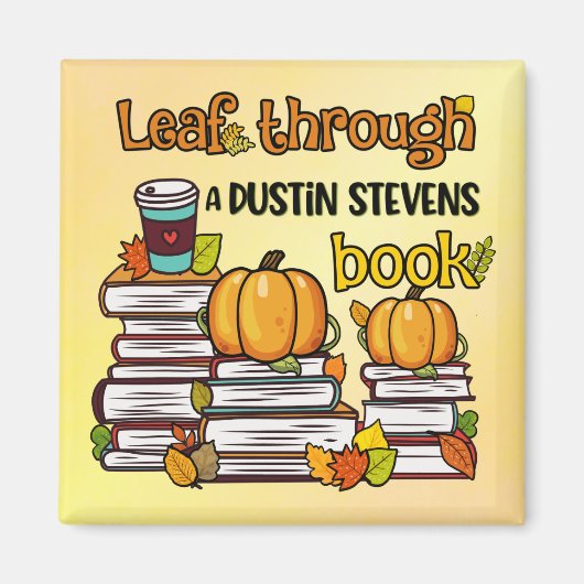 Leaf through a Dustin Stevens Book Magneet (Voorkant)