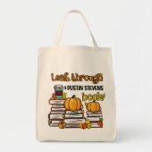 Leaf through a Dustin Stevens Book Tote Bag (Voorkant)