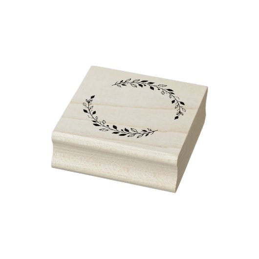 Leaf Wreath Rubber Stamp Rubberstempel (Stempel)