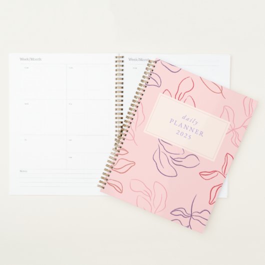 Leafie Dreams" Planificateur - Vibrant & Motivant (Devant avec enveloppe)