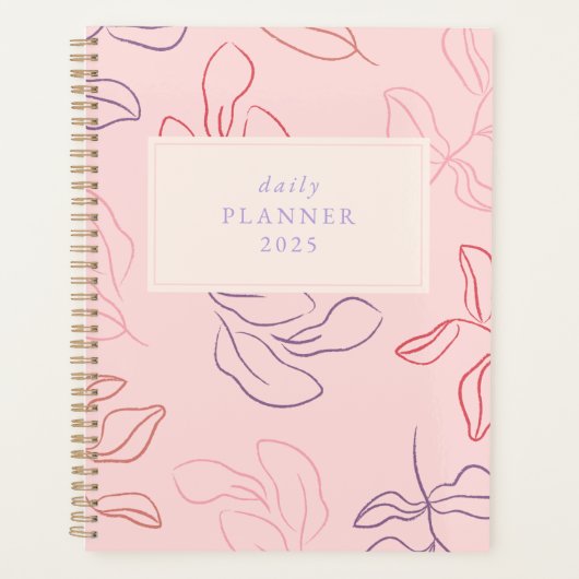 Leafie Dreams" Planner – Levendig en motiverend (Voorkant)