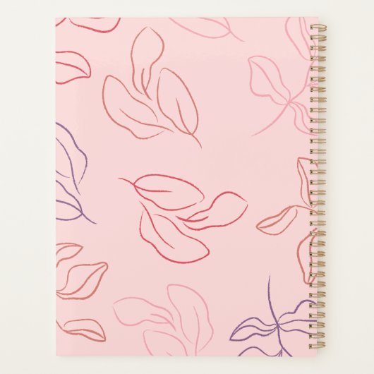 Leafie Dreams" Planner – Levendig en motiverend (Achterkant)