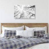 Leafless Trees in Thiepval Wood Canvas Afdruk (Insitu (Slaapkamer))