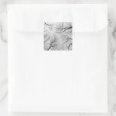 Leafless Trees in Thiepval Wood Vierkante Sticker (Tas)