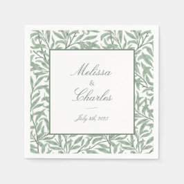 Leafy aanpasbare bruiloft servetten